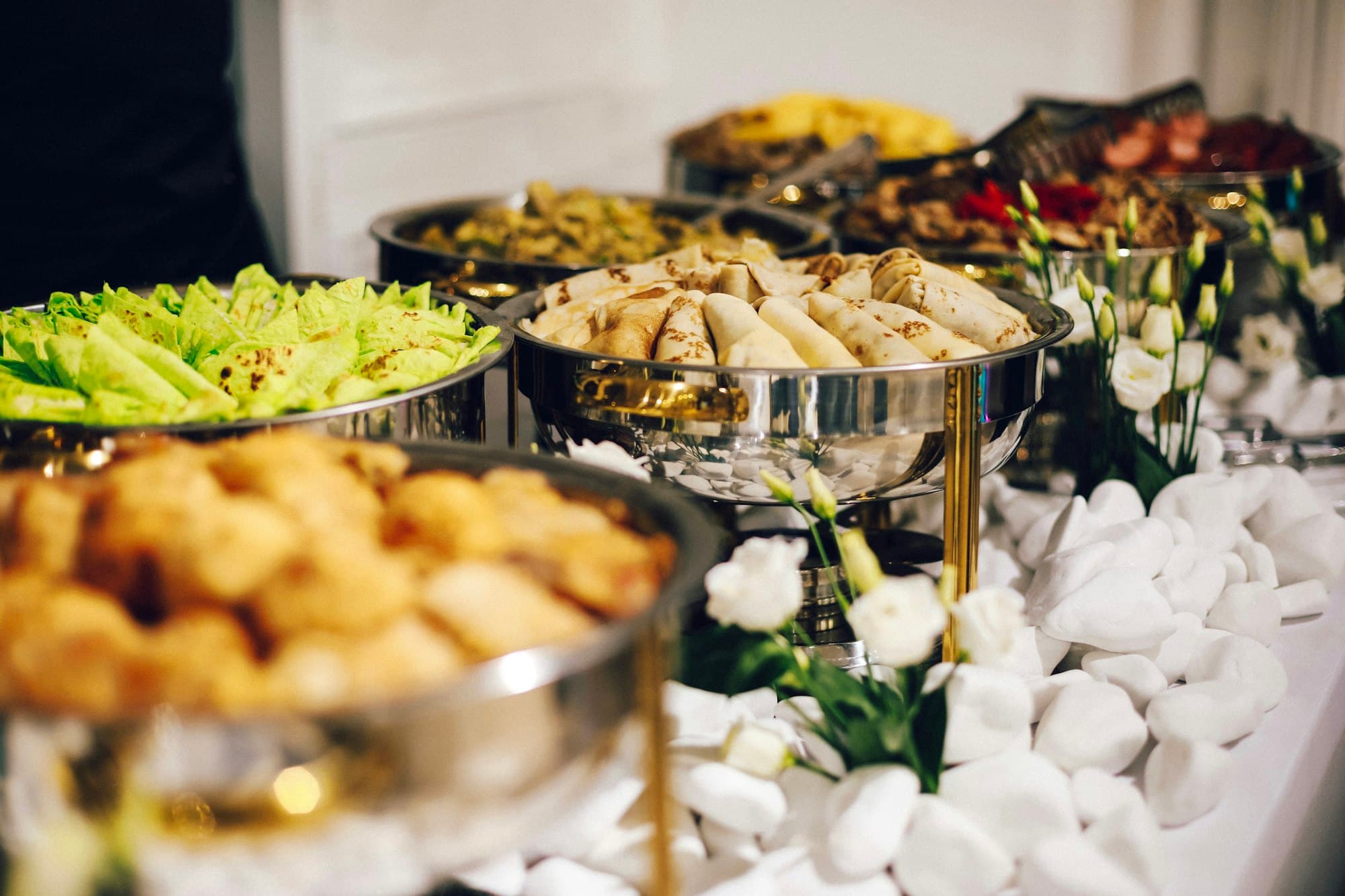 A generous catering spread