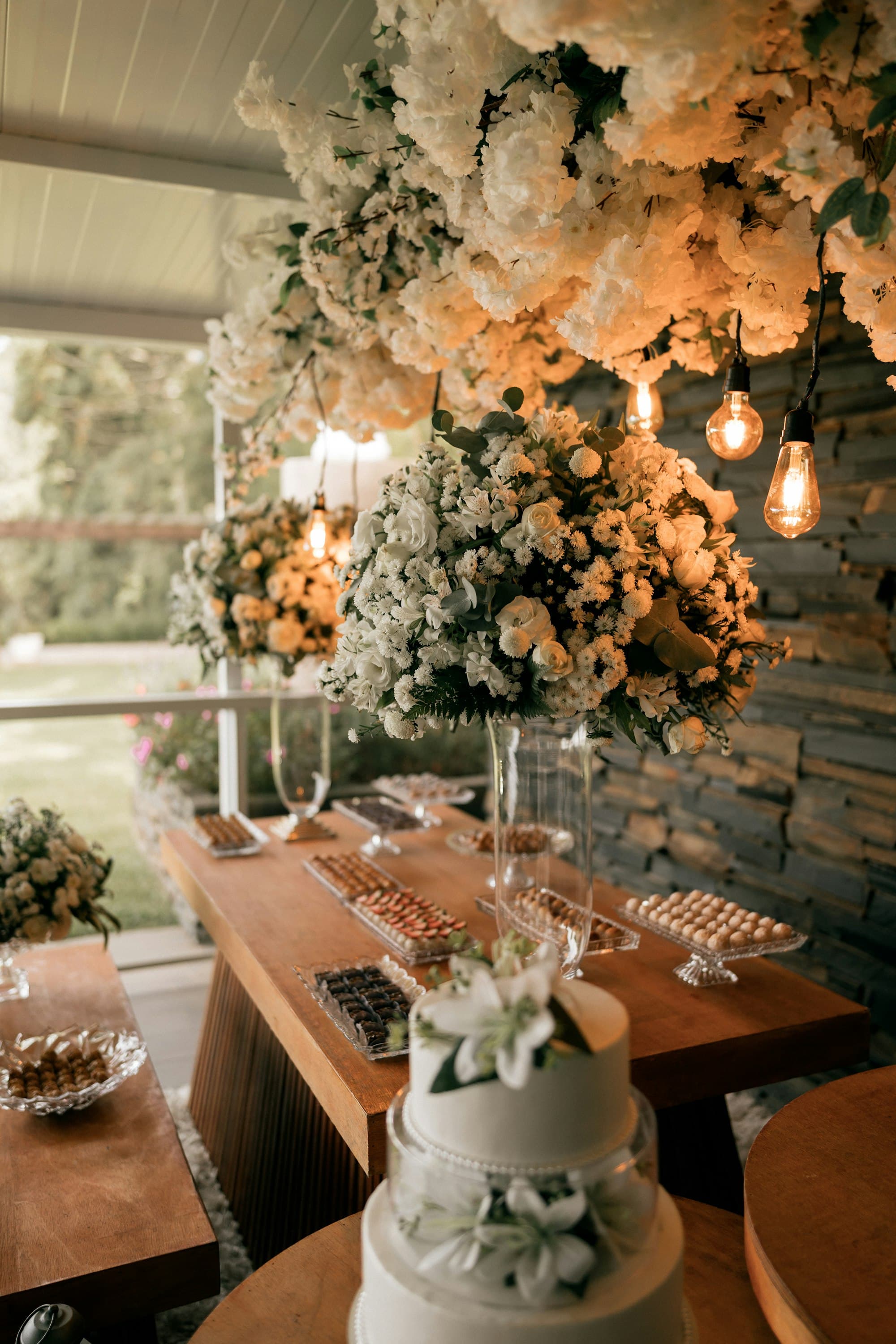 A generous catering spread